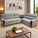 Darling Ceylon Corner Sofa Set 2+2+1+Corner, Suede Fabric