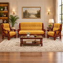 Darling Suriyan Sofa Set 3+1+1, Suede Fabric