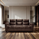Darling Europa CI-209 Sofa Set 3+1+1, Brown Velvet Fabric