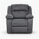 Darling Moderno R113 Recliner Sofa Set 3+1+1, Grey Suede Fabric