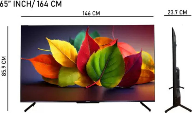 Panasonic 164 cm (65 inch) Ultra HD (4K) LED Smart Android TV with GOOGLE TV (TH-65MX710DX)