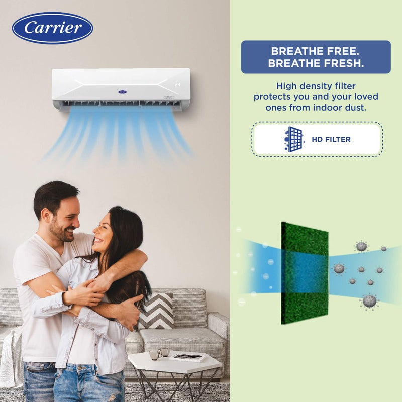 Carrier Xcel Lumo 6 in 1 Convertible 1 Ton 3 Star Inverter Split AC