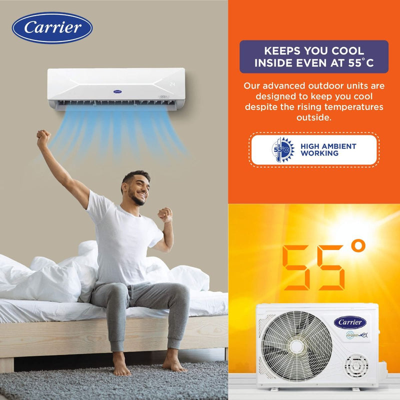 Carrier Xcel Lumo 6 in 1 Convertible 1 Ton 3 Star Inverter Split AC