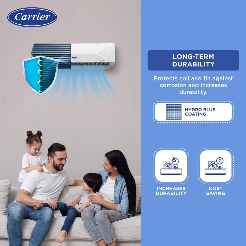 Carrier Xcel Lumo 6 in 1 Convertible 1 Ton 3 Star Inverter Split AC