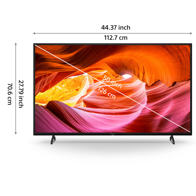 Sony Bravia 126 Cm ( 50  Inches ) 4K Ultra HD Smart LED Google TV with Dolby Audio & Alexa Compatibility KD-50X75K (Black)