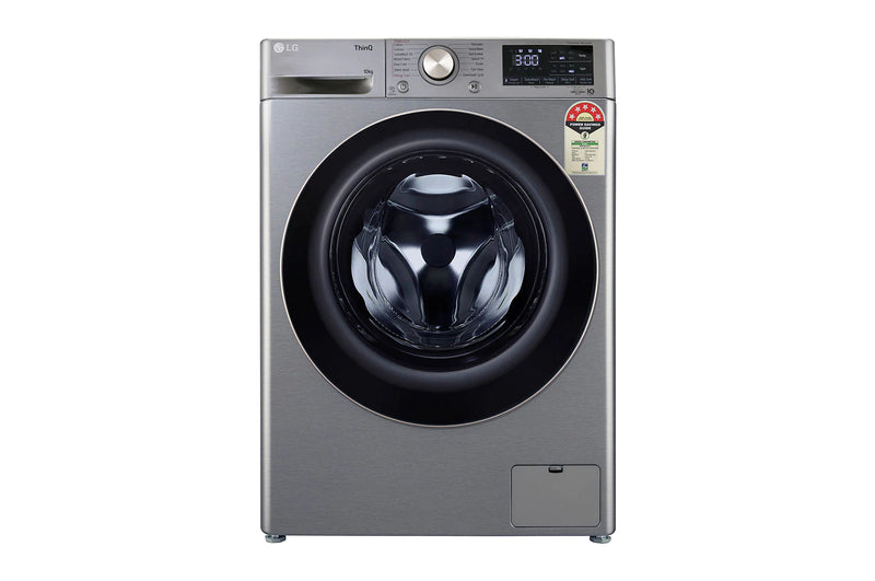 LG 10 kg 5 Star Fully Automatic Front Load Washing Machine (FHP1410Z7P.APSQEIL , Smart Diagnosis, Platinum Silver)