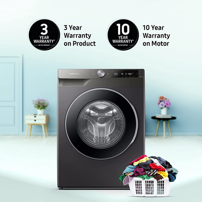 Samsung 9 Kg 5 Star Wi-Fi Inverter Fully-Automatic Front Loading Washing Machine (WW90T604DLN1-TL, Inox, In-Built Heater)