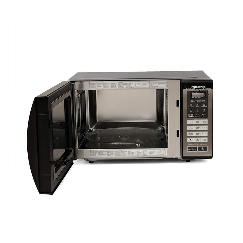 Panasonic 23L Convection Microwave Oven(NNCT36HBFDG,Black, 360° Heat Wrap) with Starter Kit