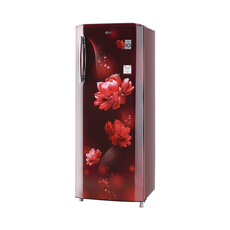 LG 270 L 3 Star Inverter Direct-Cool Single Door Refrigerator (GL-B281BSCX, Scarlet Charm)