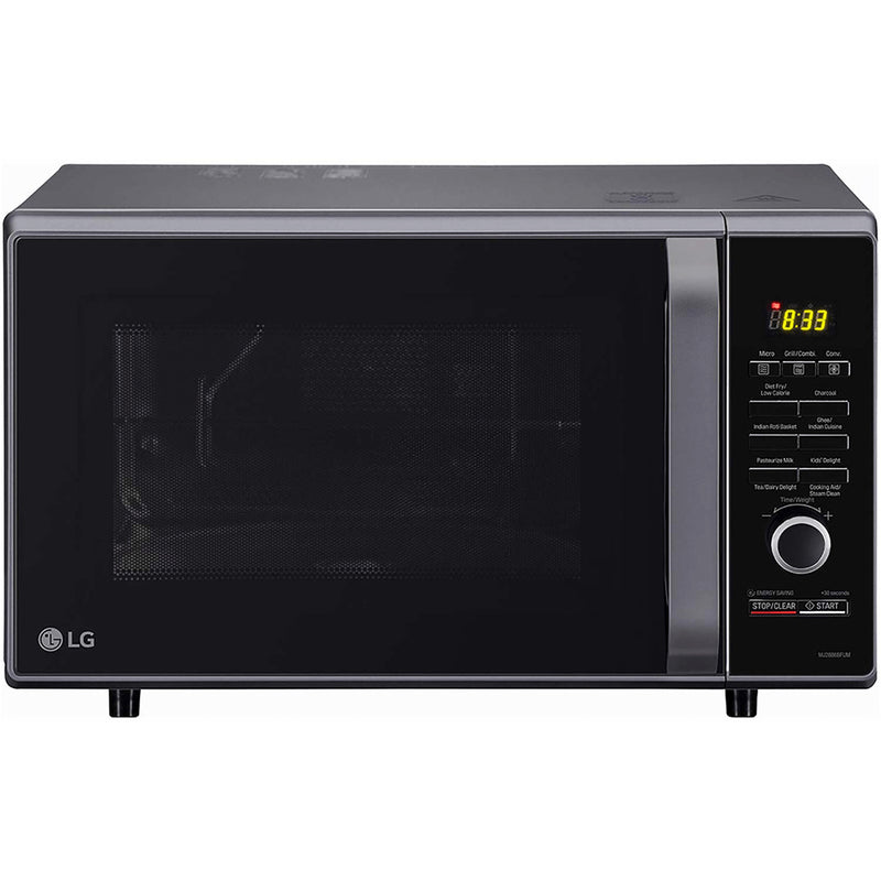 LG 28 L Charcoal Convection Microwave Oven (MJ2886BFUM, Black, With Starter Kit)