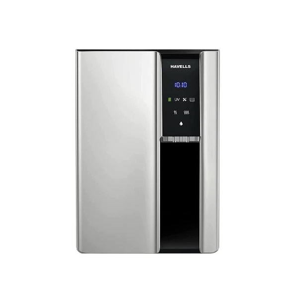 Havells Gracia Alkaline 6.5 Litre RO + UV Purified Alkaline, Hot and Ambient Water Purifier (Silver and Black)