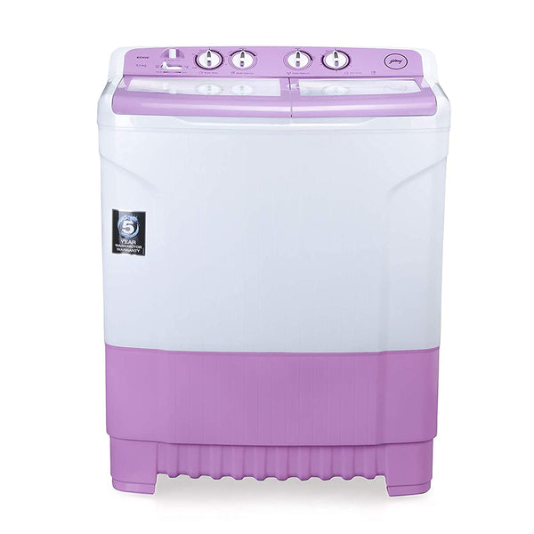 Godrej 8 Kg Semi-Automatic Top Loading Washing Machine (WSEDGE 8.0 TB3 M LVDR, Lavender, Tri-Roto Pulsator)