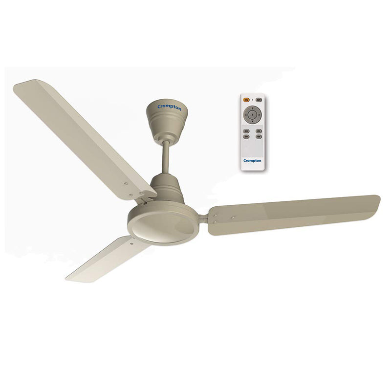 Crompton Energion HS 1200 mm BLDC Ceiling Fan with Remote Energy Efficient 5 Star Rated High Speed (Ivory)