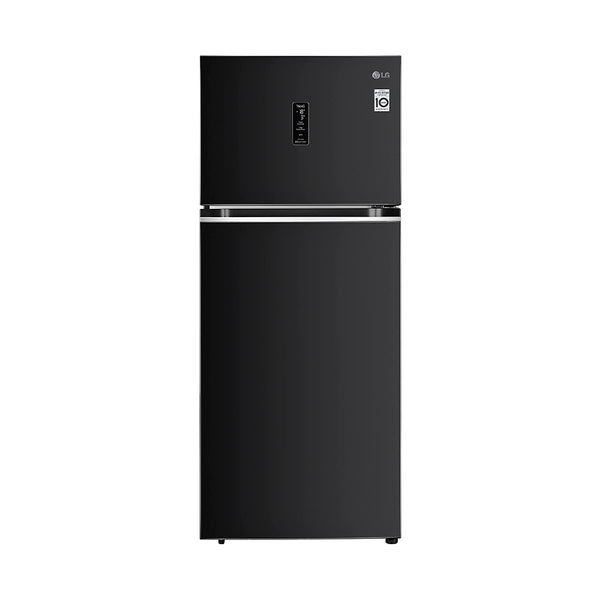 LG 423 L 3 Star Frost-Free Smart Inverter Wi-Fi Double Door Refrigerator (GL-T422VESX, Ebony Sheen, Convertible & Door Cooling+)