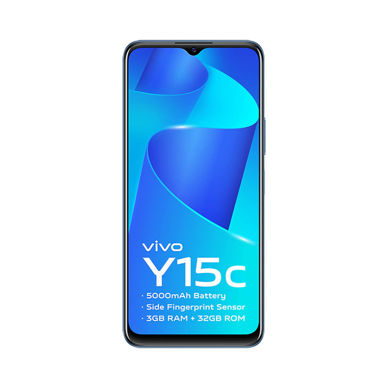 Vivo Y15C (Mystic Blue, 3GB RAM, 32GB Storage)