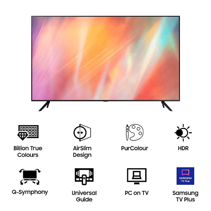 Samsung 139 Cm ( 55 Inches ) 4K Ultra HD Smart LED TV-UA55AU7500KLXL (2021 Model)