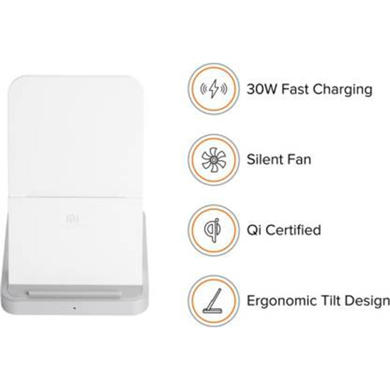 Mi 30W Wireless Charger (White) Charging Pad (ACC - MI 30W WIRELESS CHARGER)