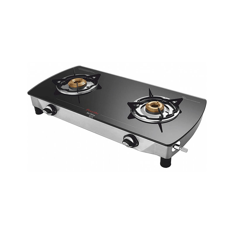 Preethi Blu Flame Streak Glass Top 2-Burner Gas Stove
