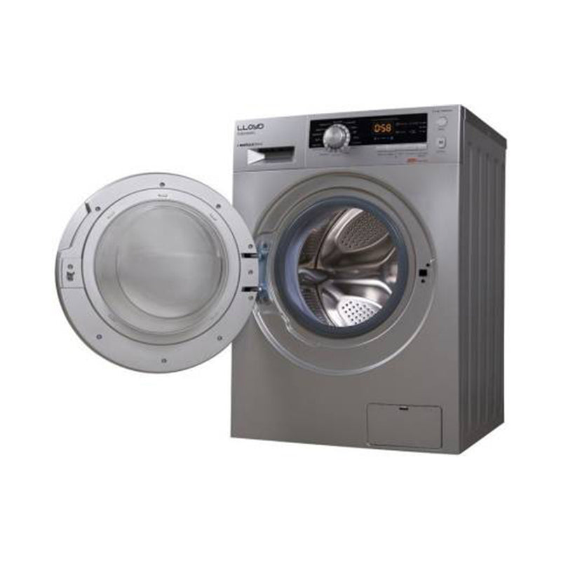 Lloyd 6 kg Fully Automatic Front Load with In-built Heater Silver  (GLWMF60SX1)