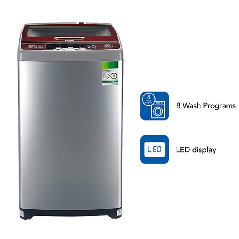 Haier 6.5 kg Fully-Automatic Top Loading Washing Machine (HWM65-707TNZP)