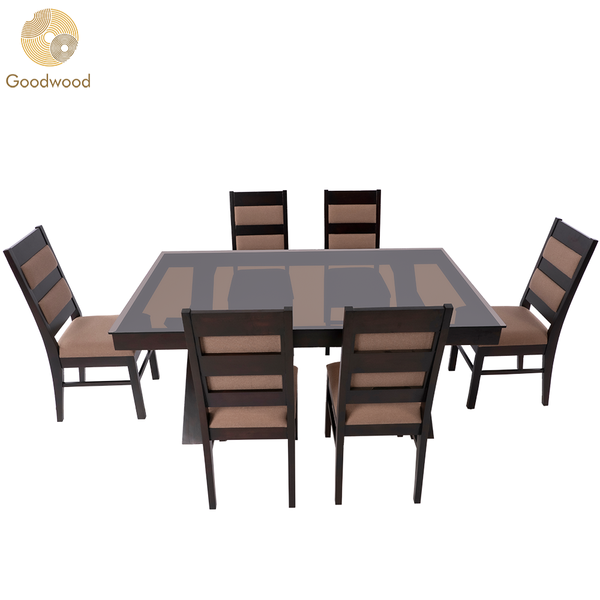 Goodwood LF- 14LC005 +13LC002 6 Seater Dining Table Set