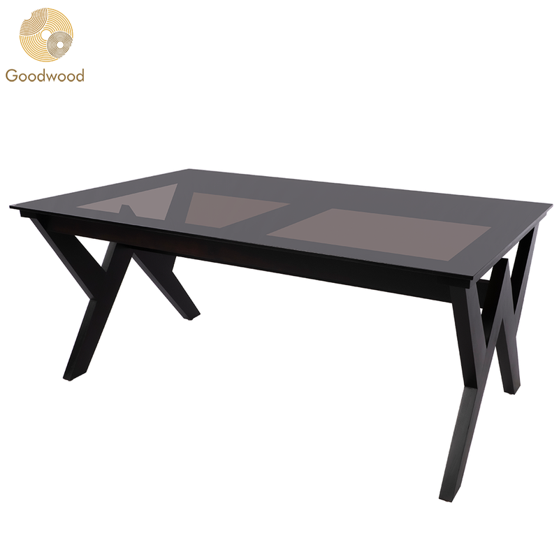 Goodwood Wave 1+3+BE DW 6 Seater Dining Table Set