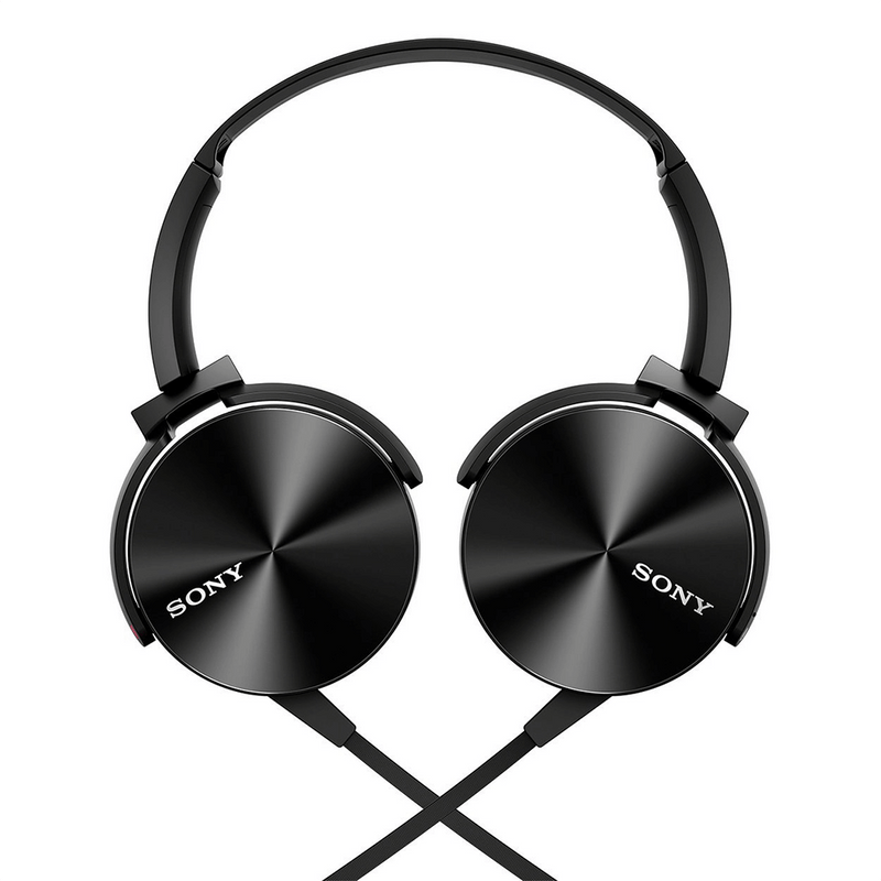 Sony MDR-XB450AP Wired Extra Bass On-Ear Headphones with Tangle Free Cable, 3.5mm Jack, Headset with Mic for Phone Calls