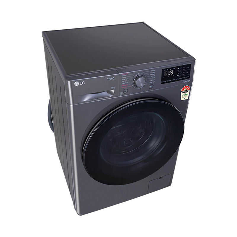 LG 9.0 kg, Front Load Washing Machine with AI Direct Drive™ Washer with Steam™ and ThinQ (FHV1409Z4M.ABMQEIL)