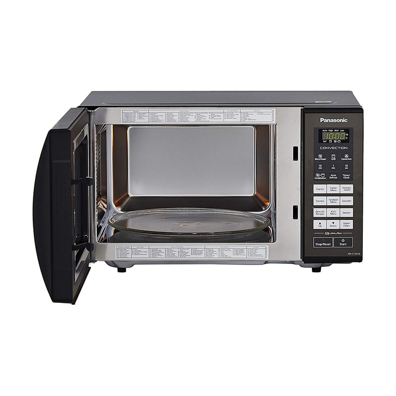 Panasonic 23L Convection Microwave Oven(NNCT36HBFDG,Black, 360° Heat Wrap) with Starter Kit