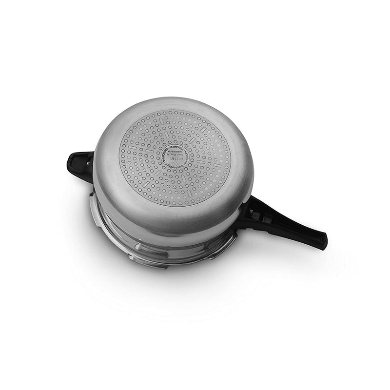 Butterfly Pearl Plus Induction Base Aluminium Pressure Cooker, 5 Litre