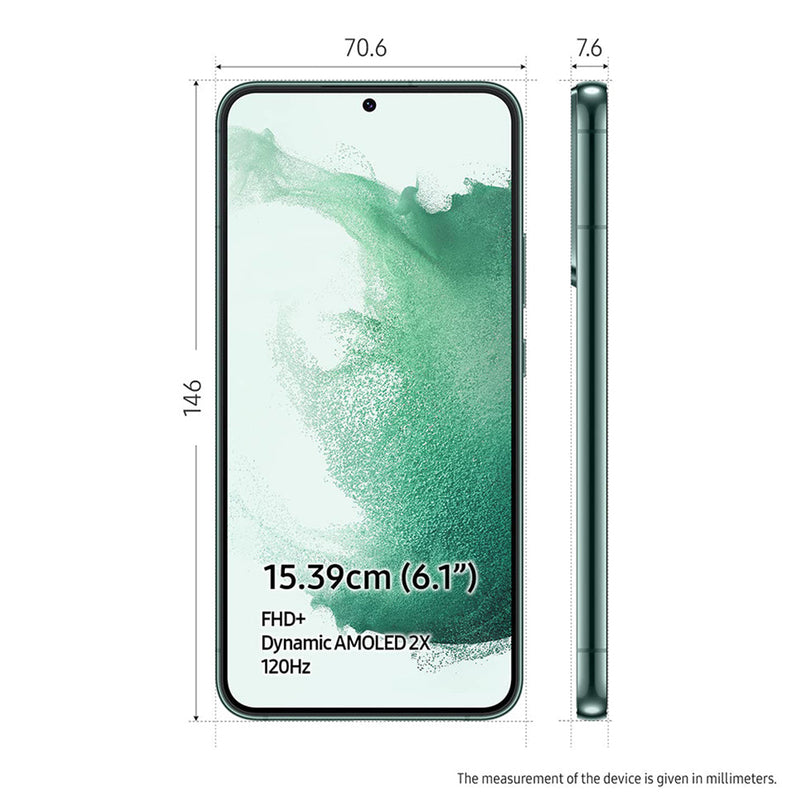 Samsung Galaxy S22 5G (Green ,Phantom Black, Phantom White, 8GB RAM, 256GB Storage)