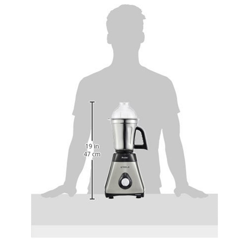Preethi Steel Supreme MG-208 Mixer Grinder, 750W, 4 Jars