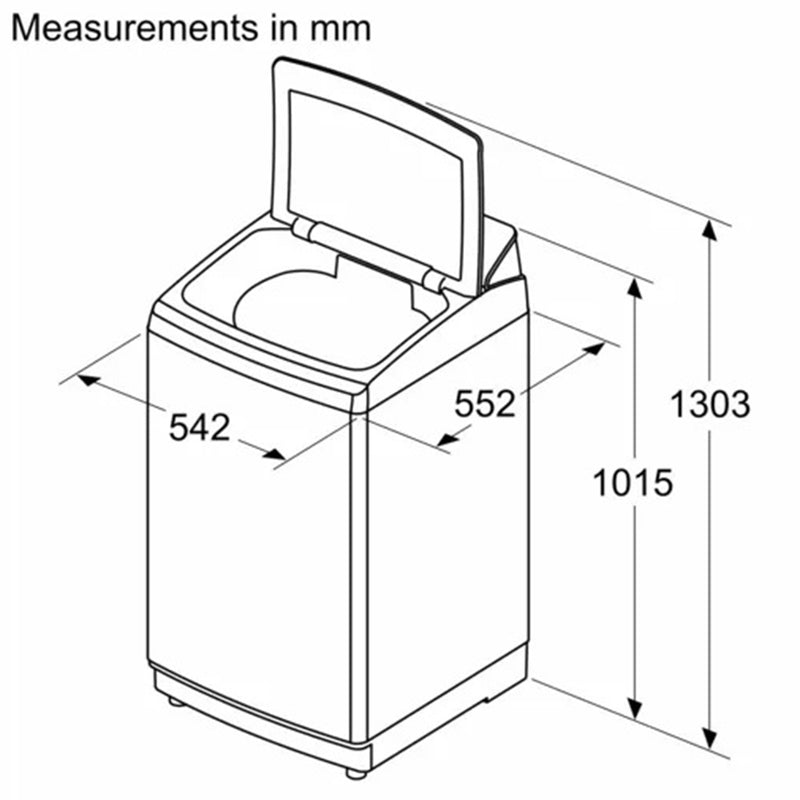 Bosch 7Kg Top Loader Washing Machine (WOE703S0IN)