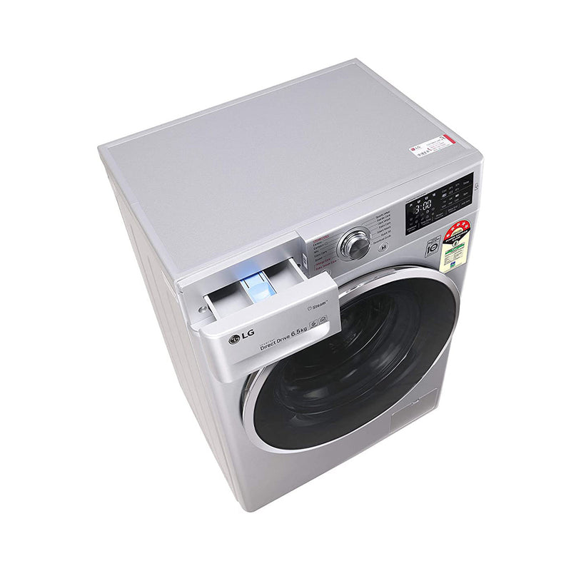 LG 6.5 Kg 5 Star Inverter Fully-Automatic Front Loading Washing Machine (FHV1265ZFW.ABWQEIL, White, 6 Motion Direct Drive)