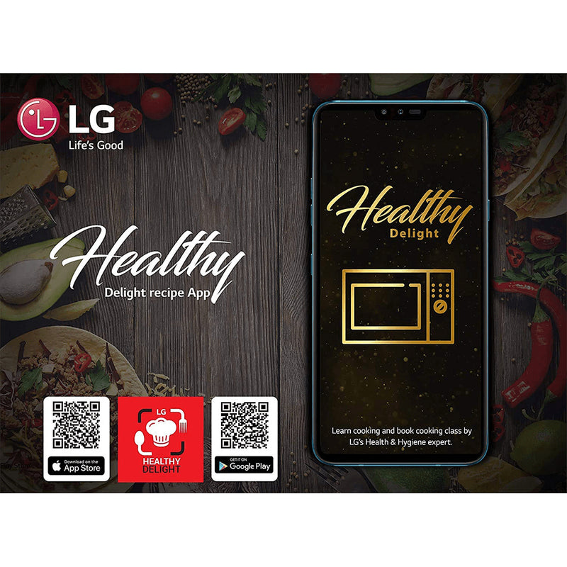 LG 28 L Charcoal Convection Microwave Oven (MJ2886BFUM, Black, With Starter Kit)