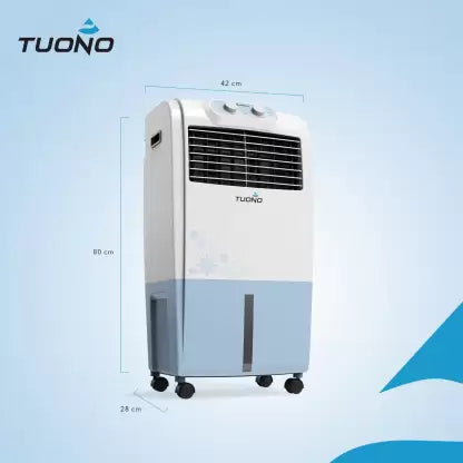 HAVELLS 18 L Room/Personal Air Cooler  (White, Light Blue, HAVELLS - TUONO)