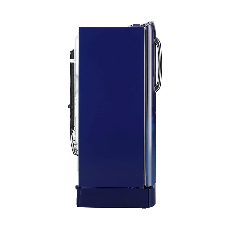 LG 190 L 5 Star Inverter Direct-Cool Single Door Refrigerator (GL-D201ABCD.BBCZEBN, Blue Charm, Base stand with Drawer)
