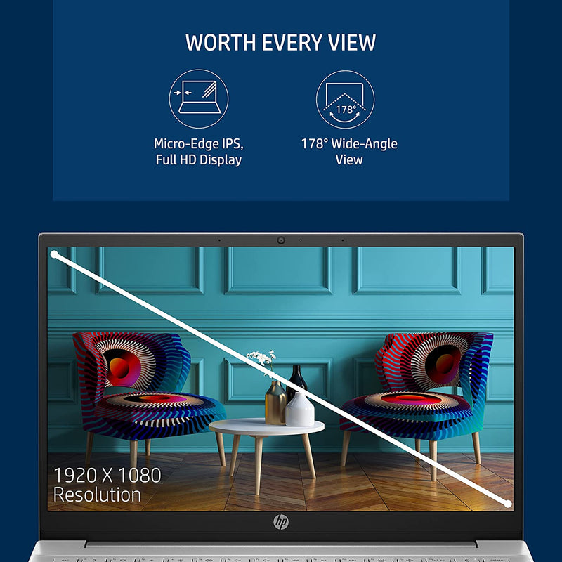 HP Pavilion 14 12th Gen Intel Core i7 16GB SDRAM, 1TB SSD 14 inch (35.6cm) FHD, IPS, Micro-Edge Display, Intel Iris Xe Graphics, B&O, Win 11, Alexa Built-in, Backlit KB, FPR, MSO 2021, Natural Silver (HP 14-DV2015TU-I7 WIN 11)