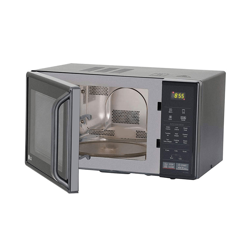 LG 21 L Convection Microwave Oven (MC2146BG, Glossy Black, With Starter Kit)