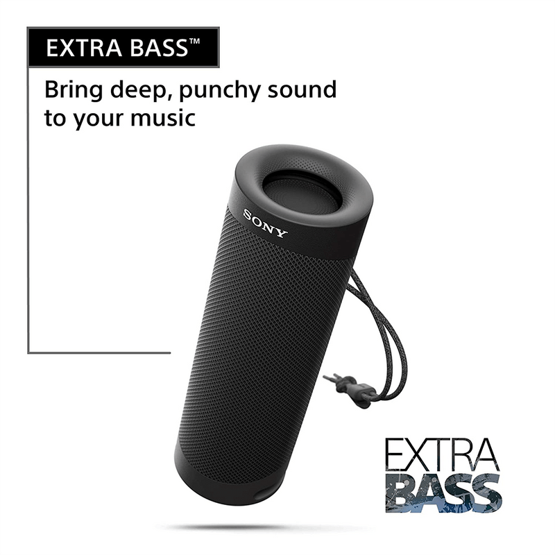 Sony SRS-XB23 Wireless Extra Bass Bluetooth Speaker with 12 Hours Battery Life, Party Connect, Waterproof, Dustproof, Rustproof, Speaker with Mic, Loud Audio for Phone Calls