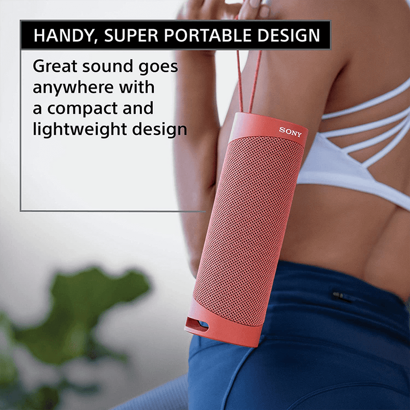 Sony SRS-XB23 Wireless Extra Bass Bluetooth Speaker with 12 Hours Battery Life, Party Connect, Waterproof, Dustproof, Rustproof, Speaker with Mic, Loud Audio for Phone Calls