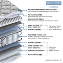 Peps Restonic Ardene 8 inch Pocketed Spring Mattress With Free Pillow