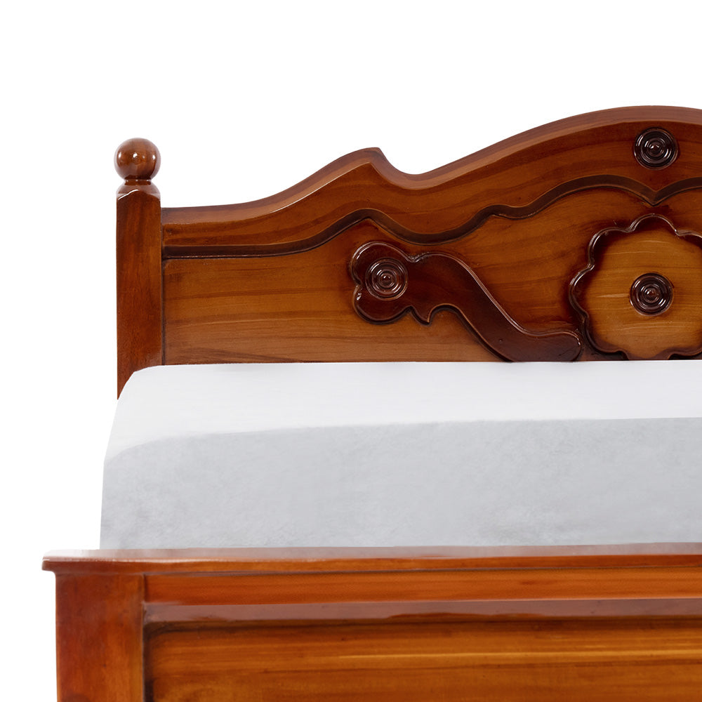 Heritage KS Queen Size 5 + 6.25 Teakwood cot (KS-WODDEN COT 5+6.25)
