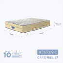 Peps Restonic Carousel Euro Top 6 inch Pocketed Spring Mattress With Free Pillow