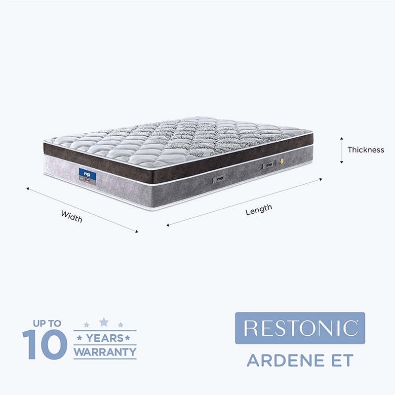 Peps Restonic Ardene Euro Top 8 inch Pocketed Spring Mattress With Free Pillow