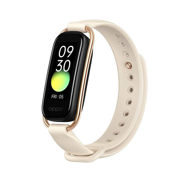 OPPO Smart Band Style (Vanilla) - 1.1" AMOLED Color Display, Continuous SPO2 Monitoring (Blood Oxygen), 5ATM Water Resistant and 12 Workout Modes (Android Compatible Only)