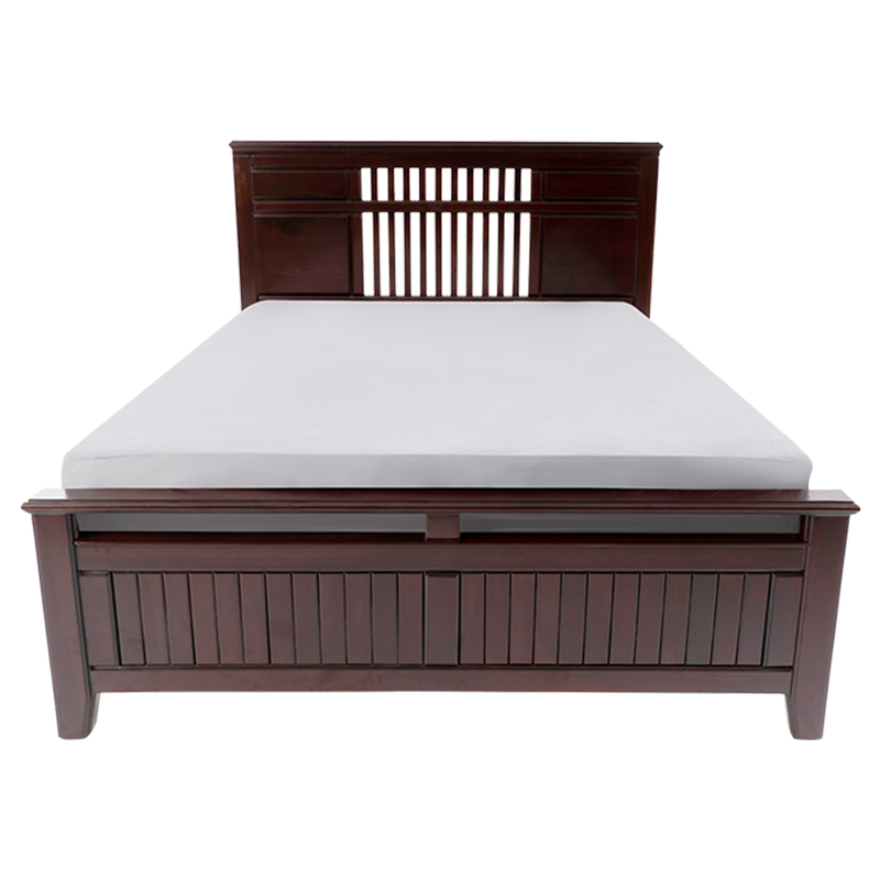 Teak wood hot sale cot king size