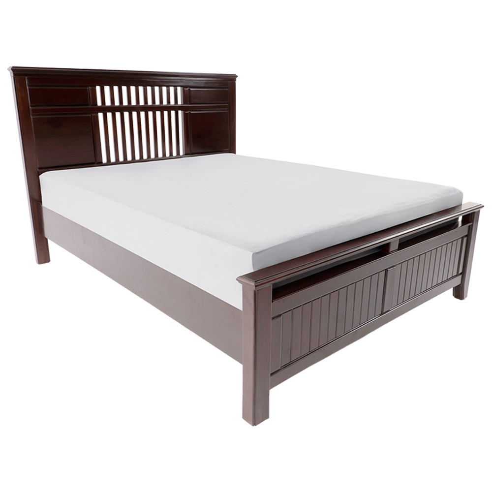 Elite Teakwood King size Cot with MDF 6 6.5 Feet NK 13 Q JI JWC K SQR