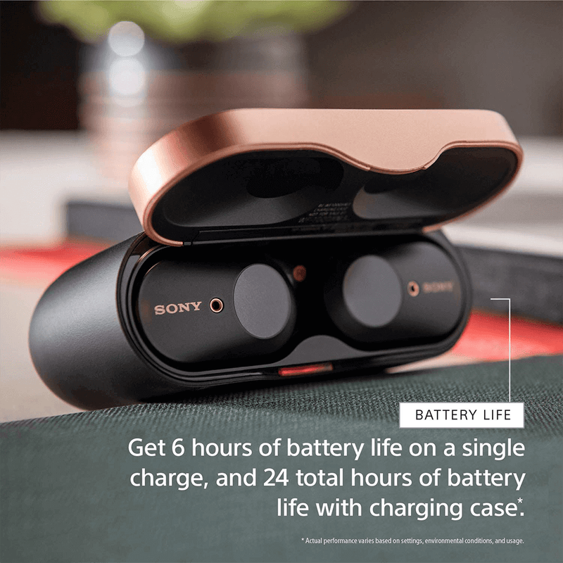 Sony WF-1000XM3 Truly Wireless Bluetooth Earbuds/Earbuds with Battery Life 32 Hours, Alexa Voice Control and mic for Phone Calls  True Wireless Industry Leading Active Noise Cancellation
