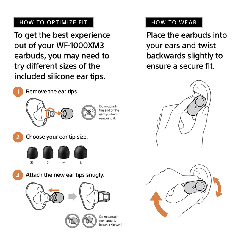 Sony WF-1000XM3 Truly Wireless Bluetooth Earbuds/Earbuds with Battery Life 32 Hours, Alexa Voice Control and mic for Phone Calls  True Wireless Industry Leading Active Noise Cancellation